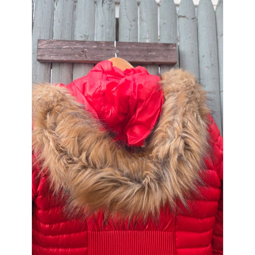 Kate Spade Lollipop Red Down Puffer Coat — Size M (NWT) - Picture 8 of 16
